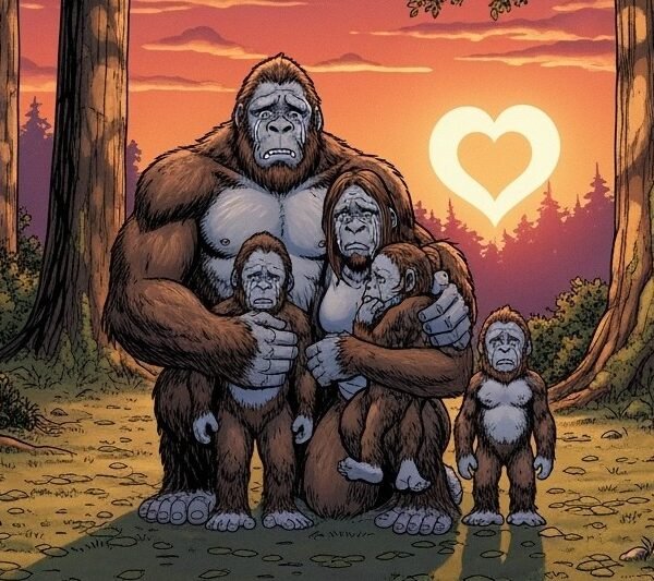 a Bigfoot family