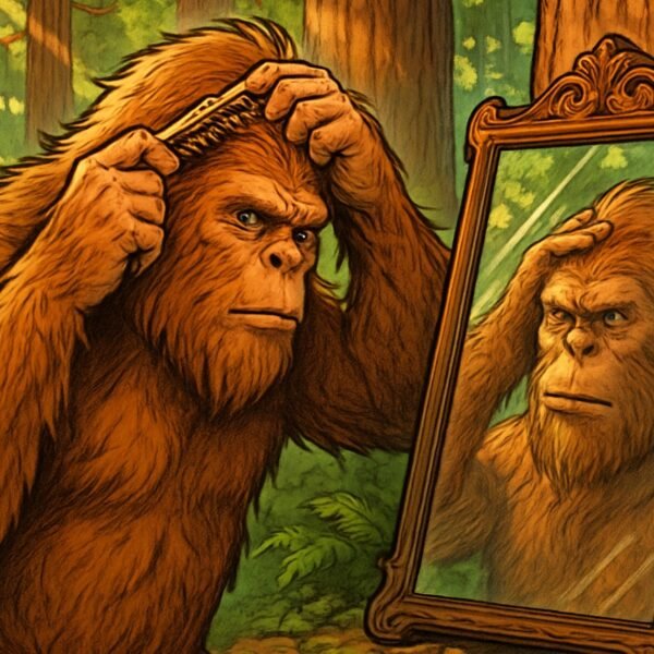 bigfoot combs hair